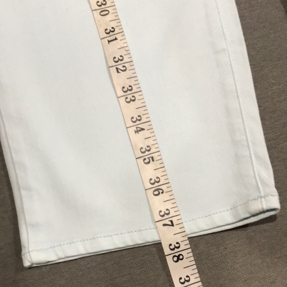Talbots women Straight Leg Crop Jean At Waits Size 14 Baby BluebColor - Picture 8 of 10